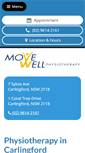 Mobile Screenshot of movewellphysio.com.au